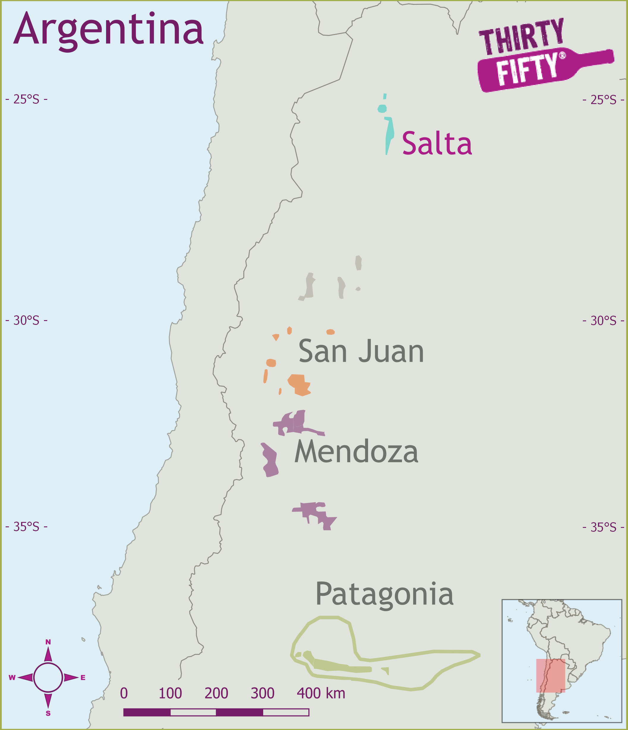 Wine Region Map Wine Region Map