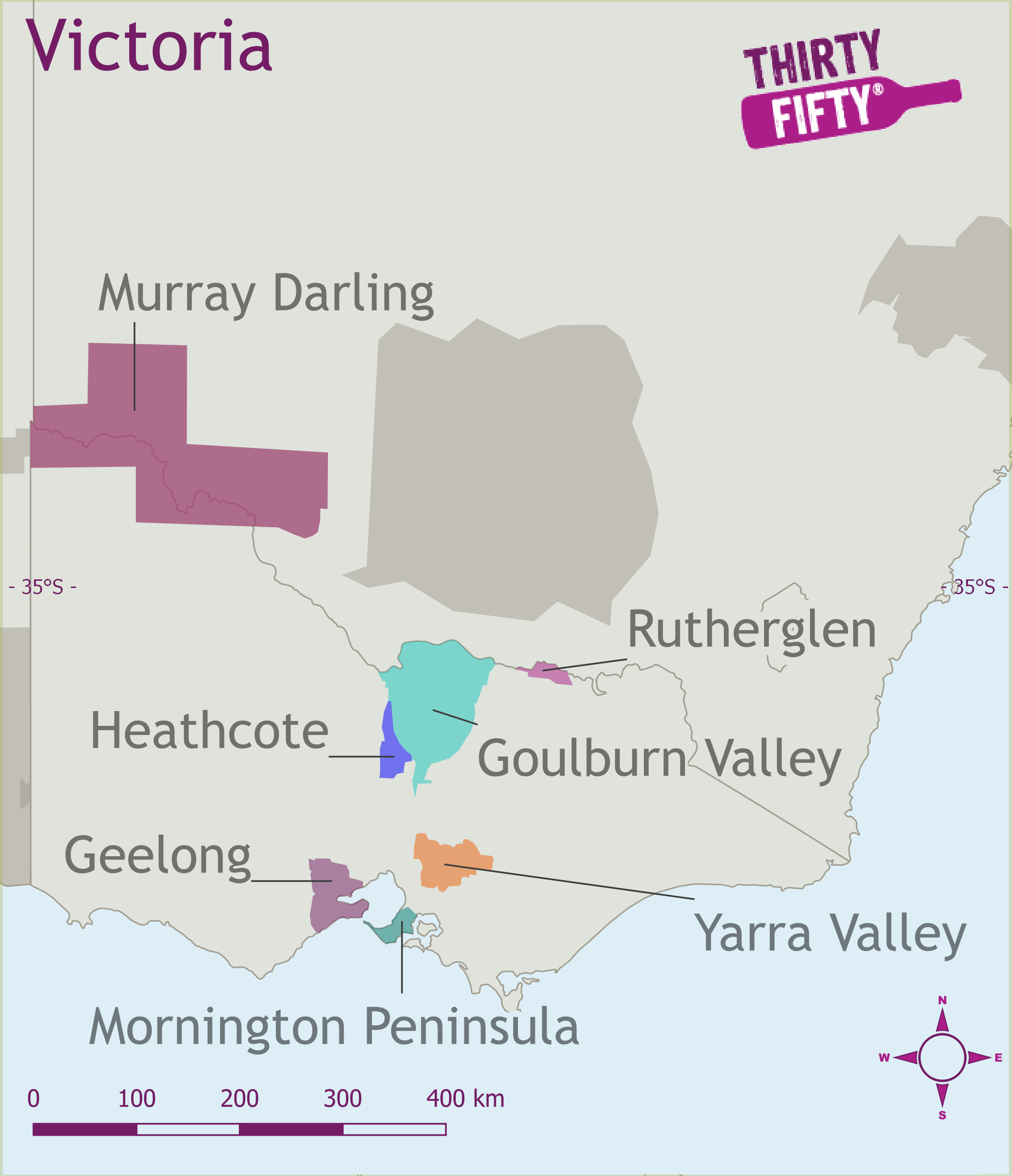 Wine Region Map Wine Region Map