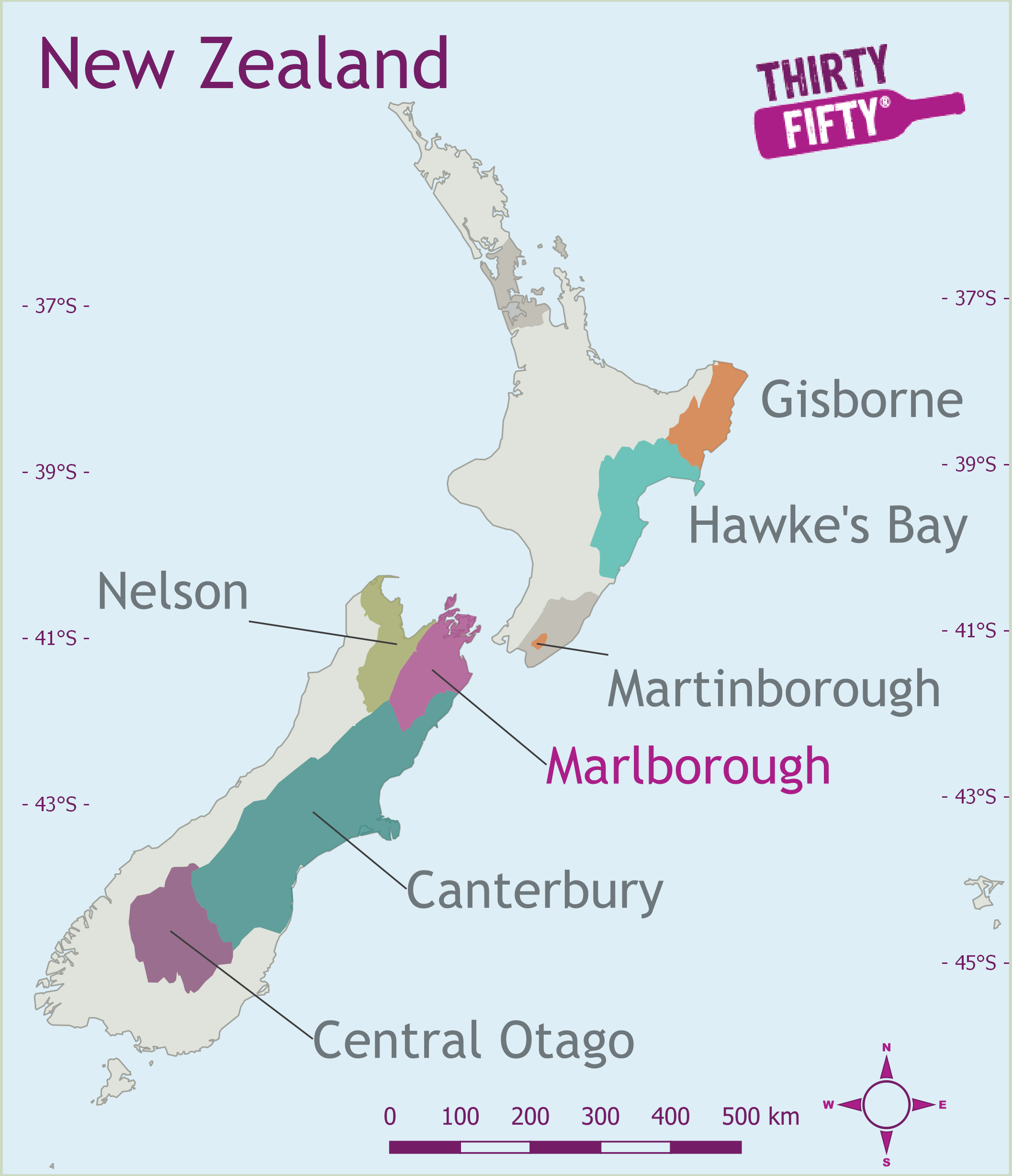 Wine Region Map