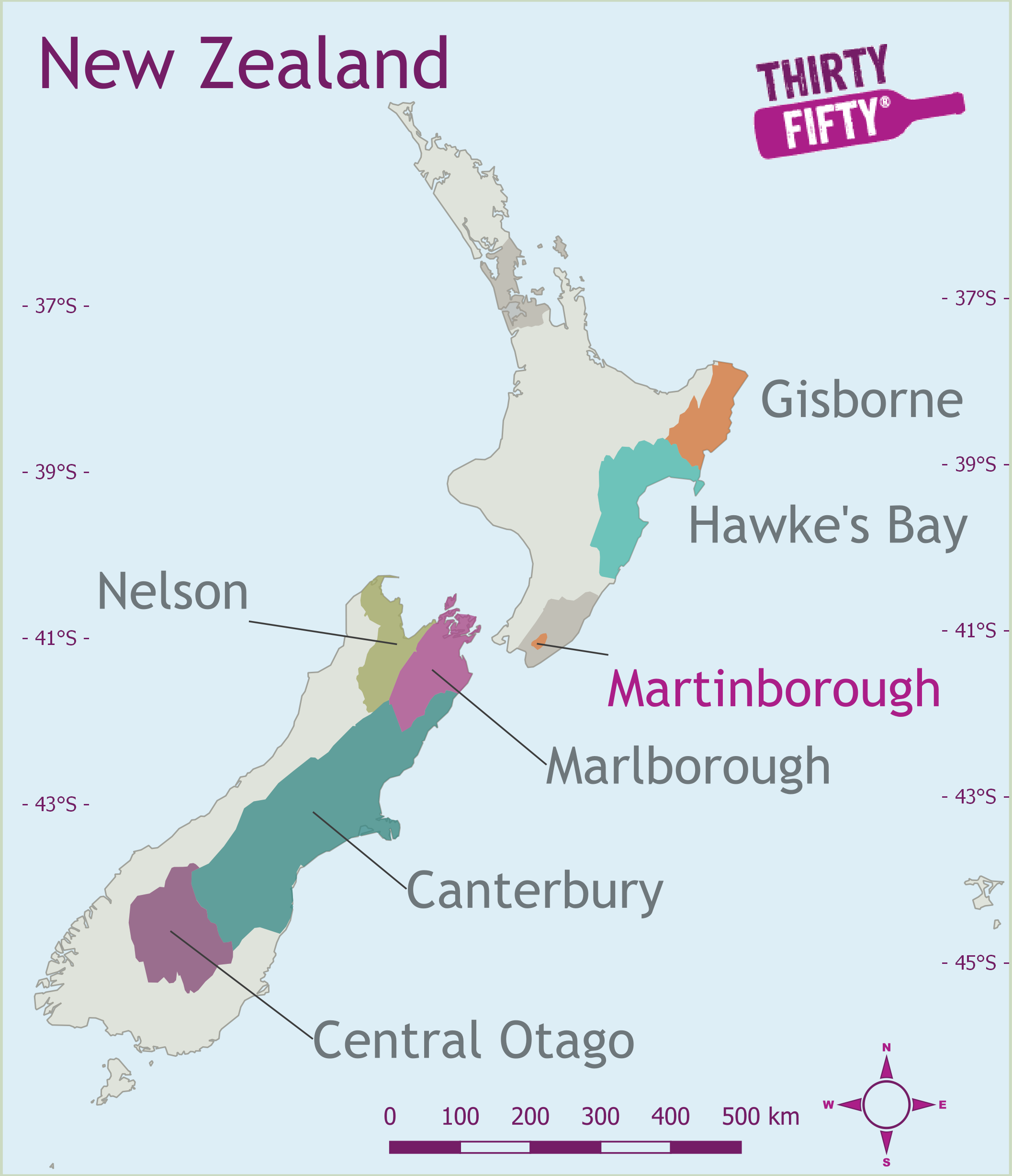 Wine Region Map Wine Region Map