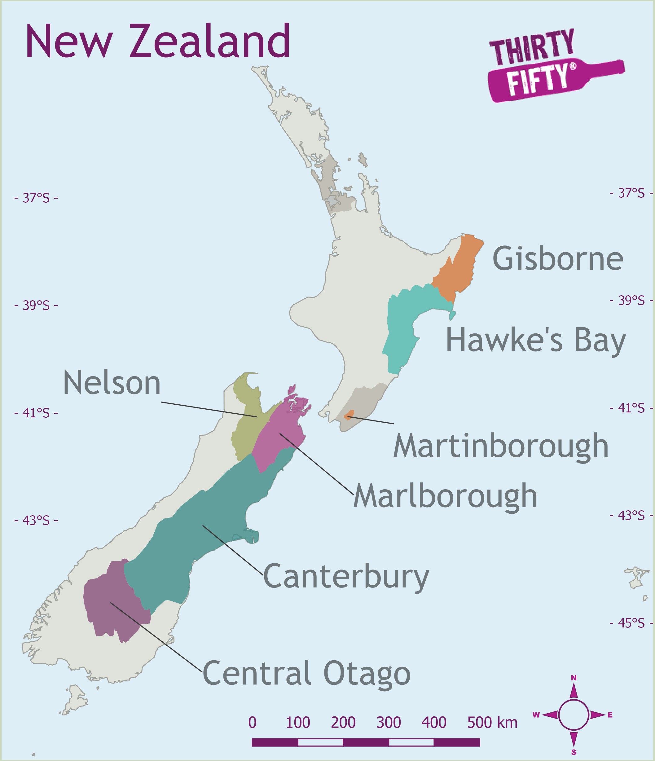 Wine Region Map