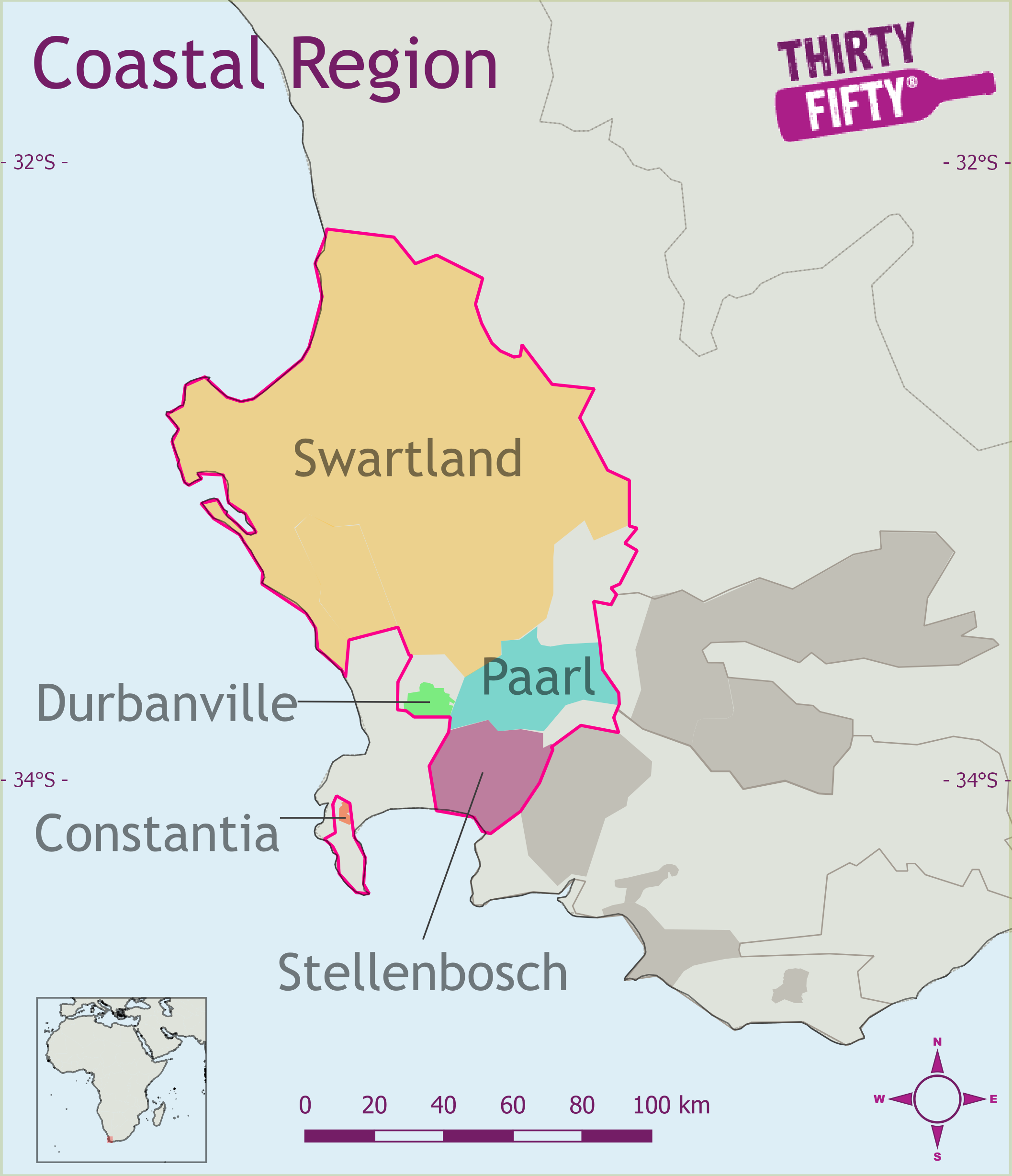 Wine Region Map Wine Region Map